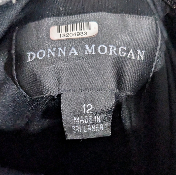 Donna Morgan Charcoal Midi Dress - Picture 5 of 5